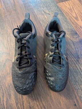 Nike Women's Hyperdiamond Keystone Fastflex softball cleats Sz 9.5M Black
